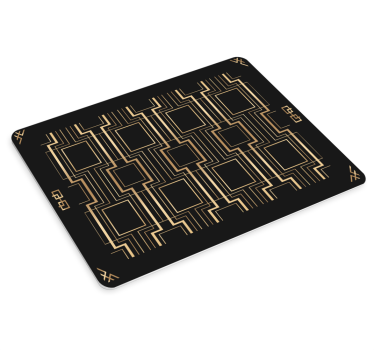 Mouse pad textura líneas geométricas doradas - TenVinilo