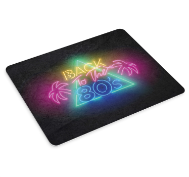 Mouse pad frases estética retro neón - TenVinilo