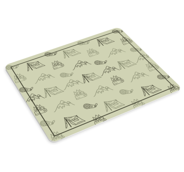 Mouse pad original ilustraciones de camping - TenVinilo