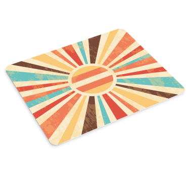 Mouse pad textura elementos de sol radiante - TenVinilo