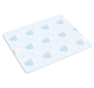 Mouse pad textura patrón de corazones florales - TenVinilo