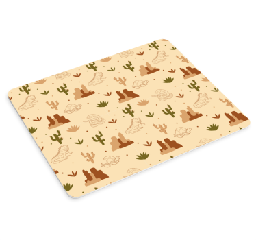 Mouse pad textura criaturas y plantas del desierto - TenVinilo