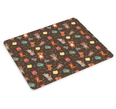 Mouse pad original patrones de animales divertidos - TenVinilo