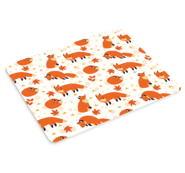 Mouse pad textura patrones de zorros caprichosos - TenVinilo