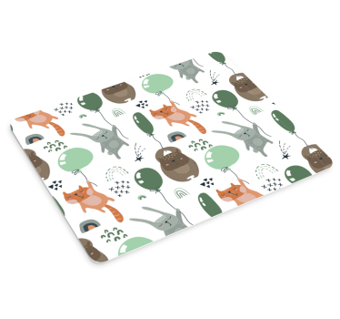 Mouse pad original diversión de animales adorables - TenVinilo