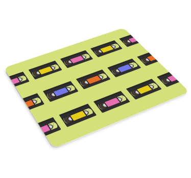 Mouse pad original repeticiones de cassettes coloridos - TenVinilo