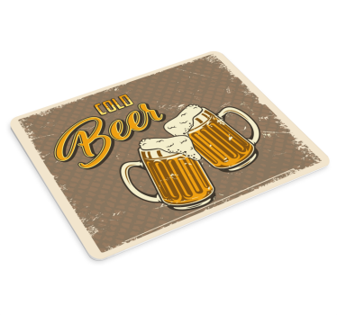 Mouse pad original gráfico de taza de cerveza - TenVinilo