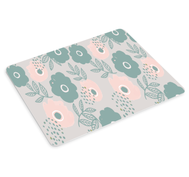 Mouse pad textura composición de hojas florales - TenVinilo