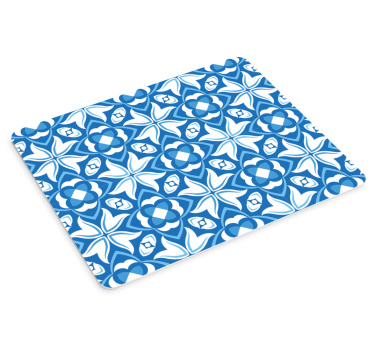 Mouse pad textura motivo floral azul - TenVinilo