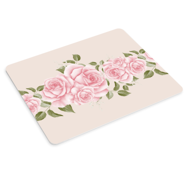 Mouse pad original arreglo elegante de rosas - TenVinilo