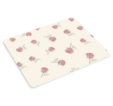 Mouse pad textura arreglo de rosas delicadas - TenVinilo