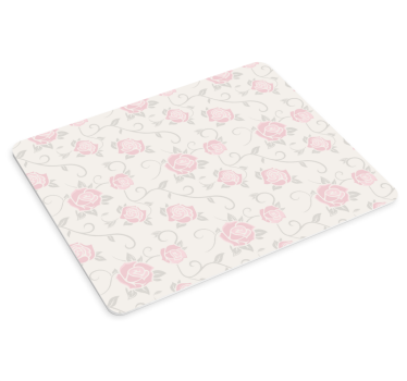 Mouse pad textura rosas rosadas florales - TenVinilo
