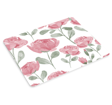 Mouse pad textura patrón de rosas florales - TenVinilo