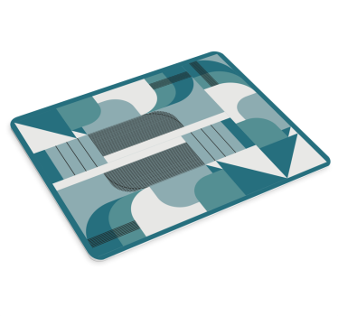 Mouse pad textura formas geométricas azules - TenVinilo