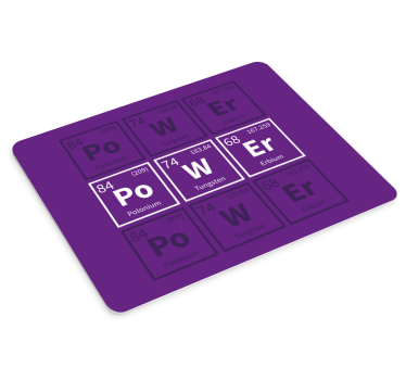 Mouse pad frases pantalla de elementos de poder - TenVinilo