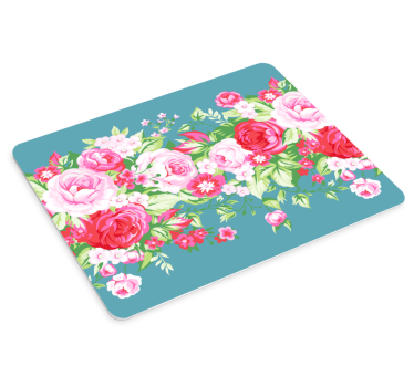 Mouse pad textura diseño floral en flores - TenVinilo