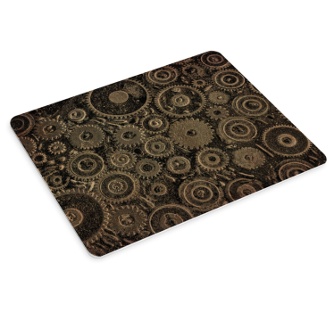 Mouse pad textura disposición de engranajes intrincada - TenVinilo