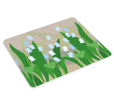 Mouse pad textura escena de vegetación floral - TenVinilo
