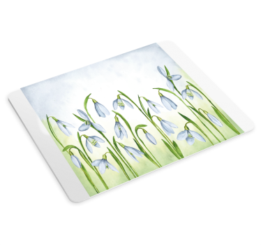 Mouse pad original arreglo elegante de campanillas - TenVinilo