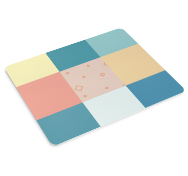 Mouse pad textura cuadrados geométricos vibrantes - TenVinilo