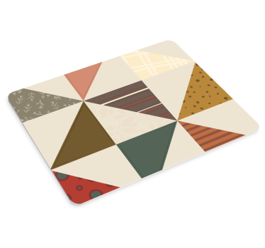 Mouse pad textura triángulos geométricos coloridos - TenVinilo