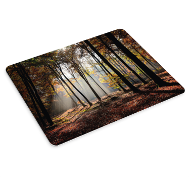 Mouse pad original escena de bosque sereno - TenVinilo