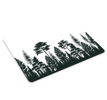 Mouse pad textura silueta de bosque - TenVinilo