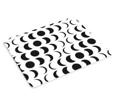 Mouse pad textura motivo de fase circular - TenVinilo
