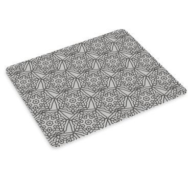 Mouse pad textura patrón floral geométrico - TenVinilo