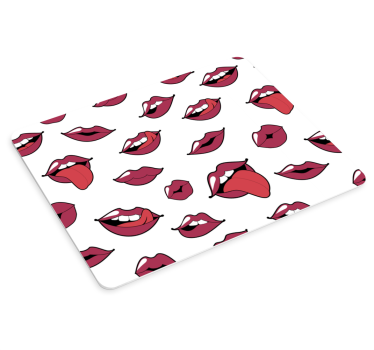 Mouse pad original patrones de labios divertidos - TenVinilo