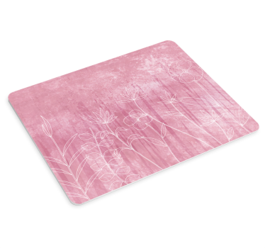 Mouse pad textura contorno floral elegante - TenVinilo