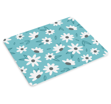 Mouse pad textura mezcla de patrones florales - TenVinilo
