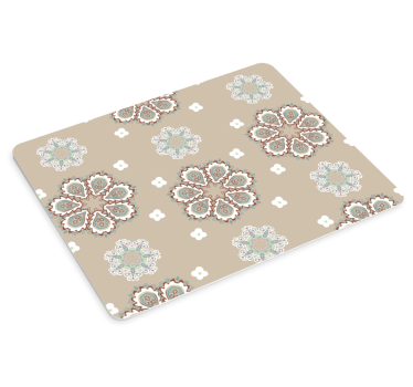 Mouse pad textura motivos florales elegantes - TenVinilo