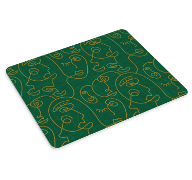Mouse pad textura caras abstractas - TenVinilo