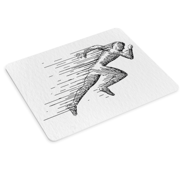 Alfombrillas de ratón originales Boceto corriendo - TenVinilo