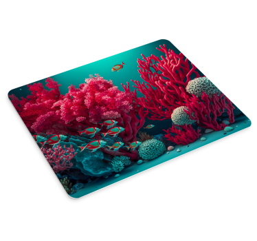 Alfombrilla ratón original arrecife viva magenta - TenVinilo