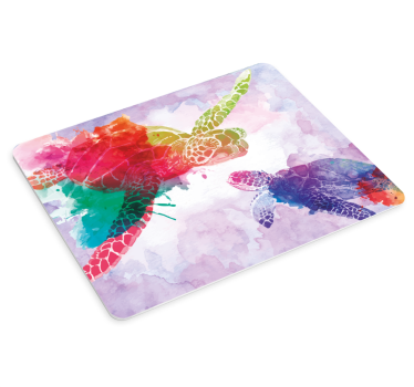 Mouse pad original tortugas de pintura artística - TenVinilo