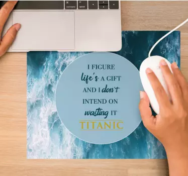 Alfombrilla de ratón frases Cita motivacional de la película titá - TenVinilo