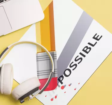 Alfombrilla de ratón frases nada es imposible - TenVinilo