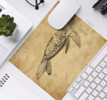 Alfombrilla para ratón dibujo de tortuga  - TenVinilo