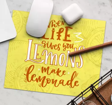 Alfombrilla ratón cuando la vida da limones - TenVinilo