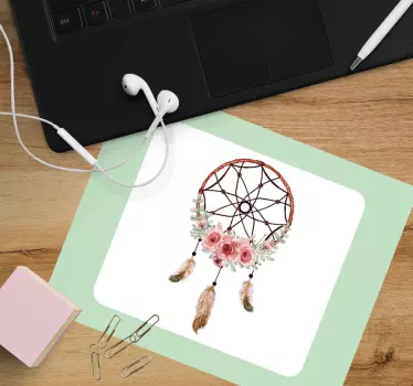 Alfombrillas de ratón originales Atrapasueños con rosas - TenVinilo
