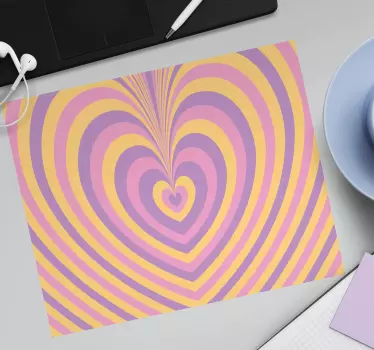 Alfombrillas de ratón originales Corazón maravilloso psicodélico - TenVinilo