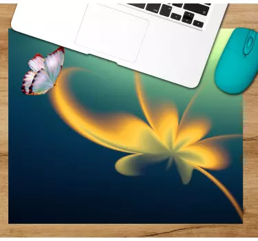 Alfombrillas de ratón originales Hermosa flor de mariposa - TenVinilo