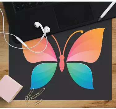 Alfombrillas de ratón originales Mariposa colorida cromática - TenVinilo