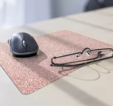 Alfombrillas de raton originales Purpurina rosa - TenVinilo