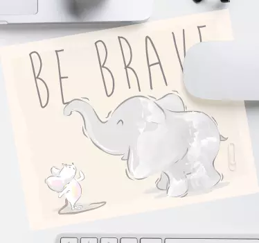 Mouse pad frases compañeros animales motivadores - TenVinilo