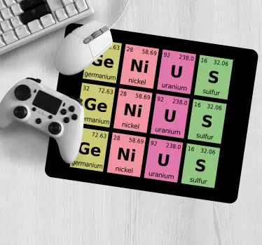 Mouse pad frases elementos periódicos display - TenVinilo