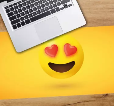 Mouse pad frases expresión de amor emoji - TenVinilo
