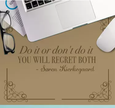 Mouse pad frases obra de arte con citas inspiradoras - TenVinilo